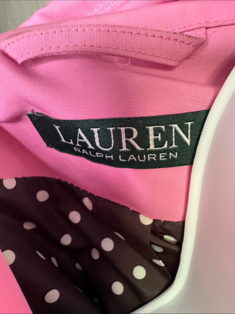 Ralph Lauren Pink Double-Breasted Trench Coat with Belt - Picture 6 of 6